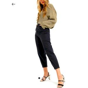 Stradivarius Slouchy Jeans Black